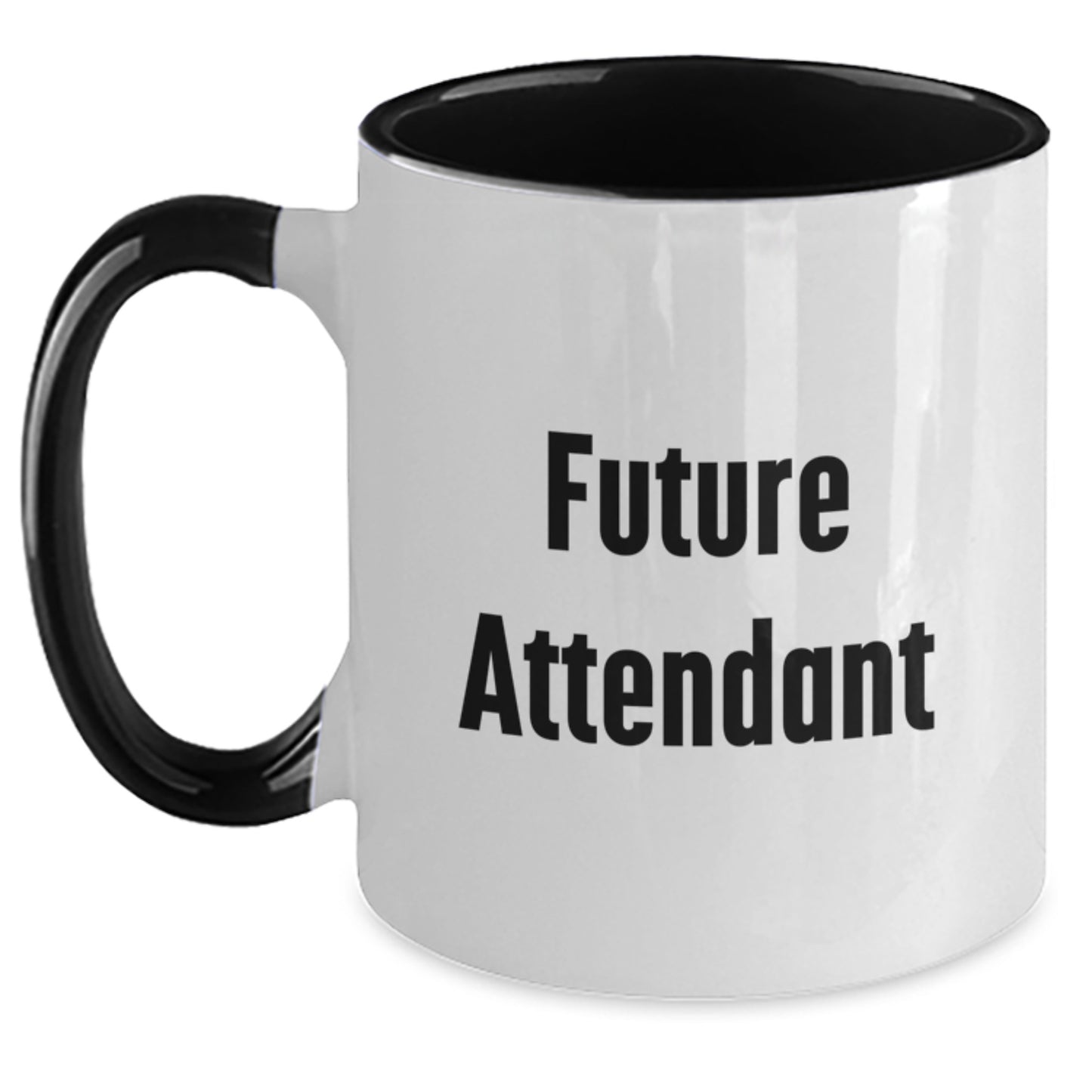 Funny Attendant Graduation Gifts from Friends - Inspirational Two Tone Coffee Mug for Attendant - Gifts for Future Attendant - Main
