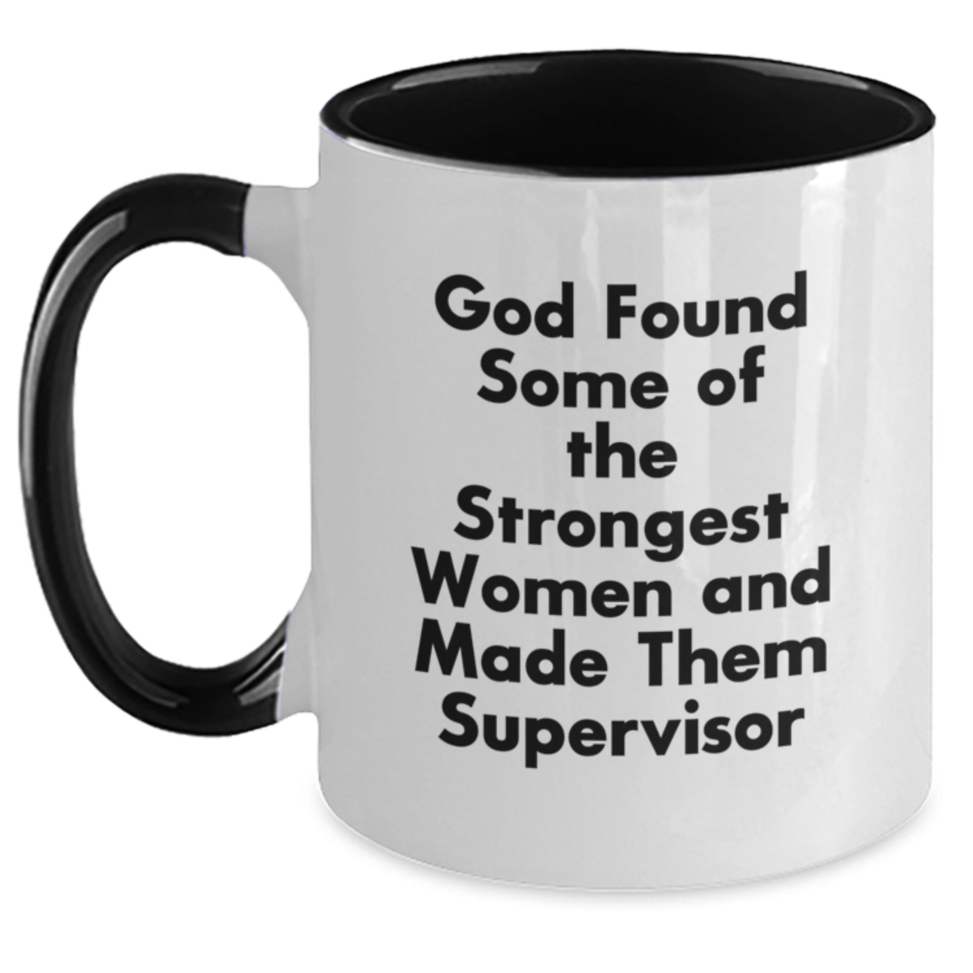 Funny Supervisor Gifts for Women - Two Tone Coffee Mugs from Friends, Cute Graduation Unique Gifts for Supervisor - Main