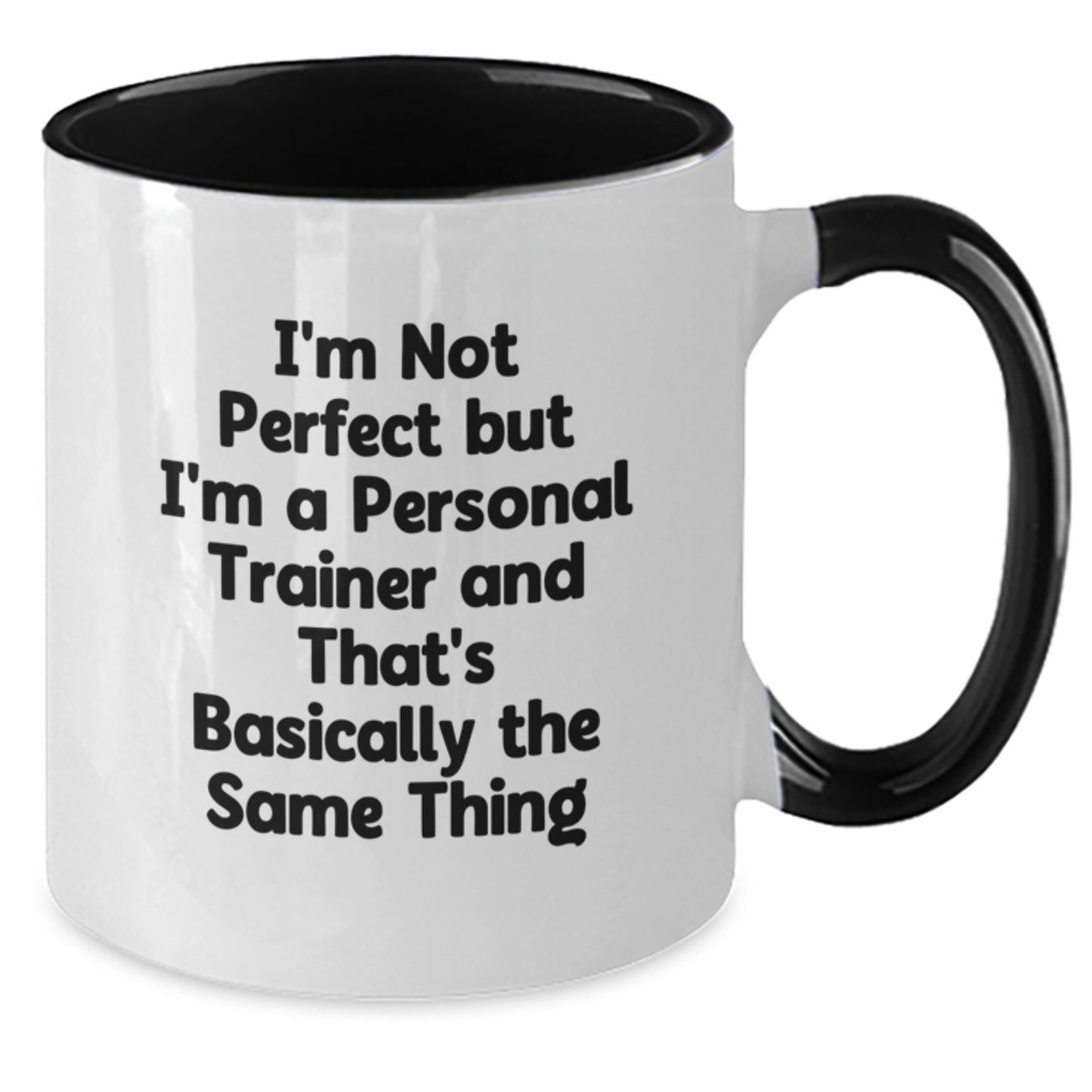 Birthday Gift Present Personal Trainer Mug for Her Black and White - Additional