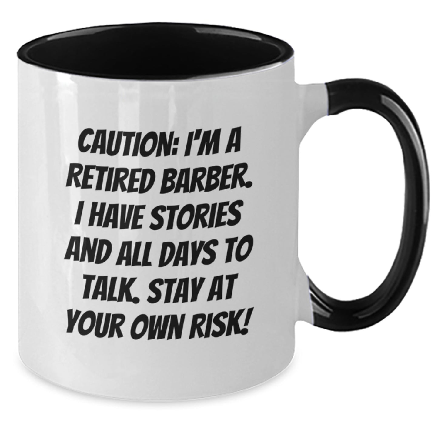 Funny Barber Gifts for Men Valentine's Unique Two Tone Coffee Mugs from Friends, Family, Coworkers - Additional