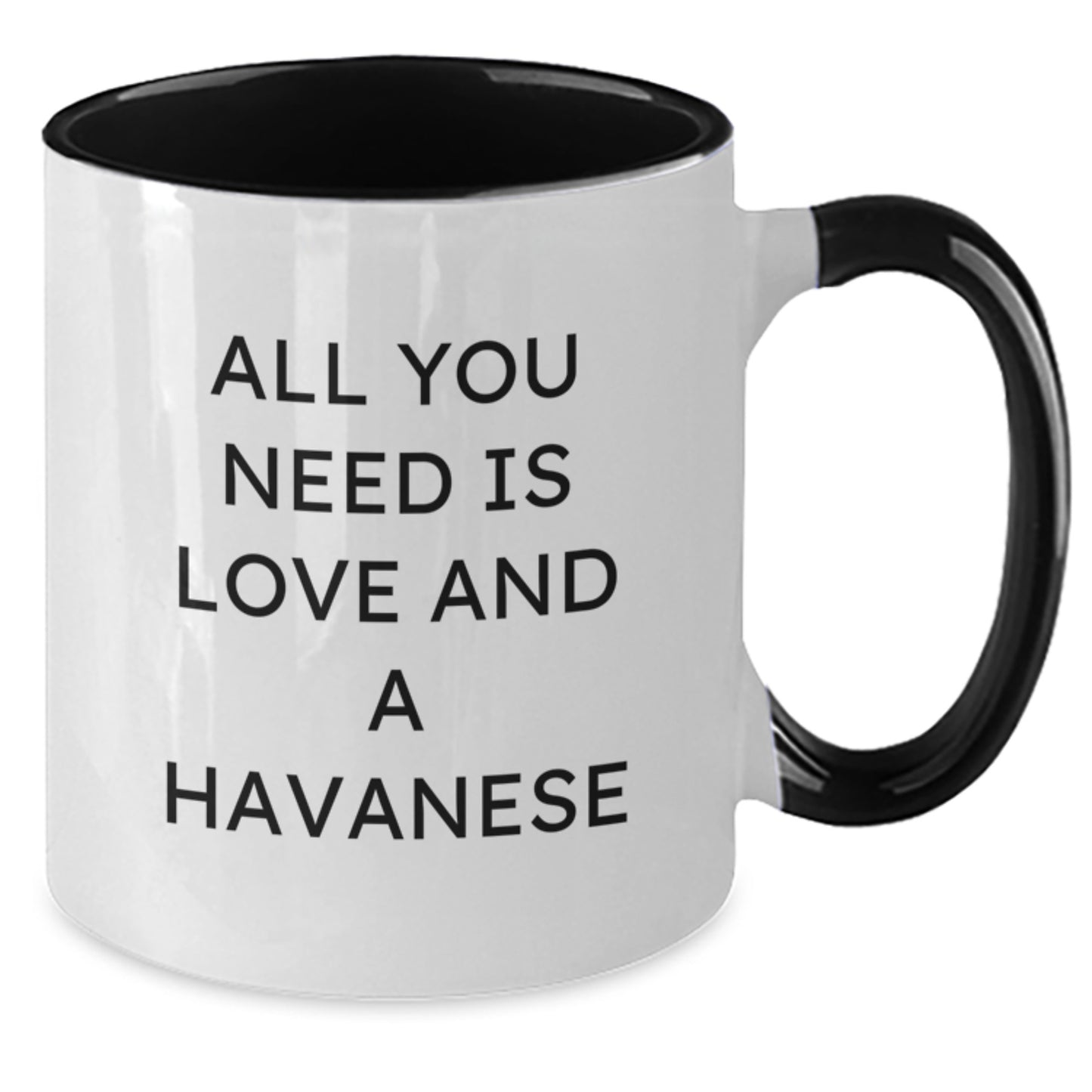 Funny Havanese Dog Gifts from Men, Women, Friends, and Family on Valentine's - Two Tone Coffee Mug - Additional