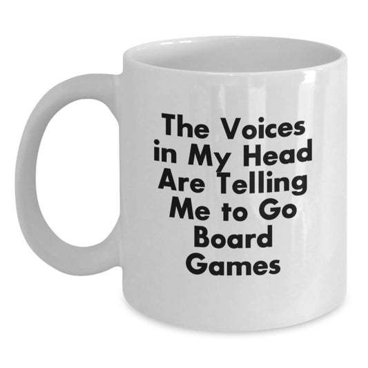 Funny Board Games Quotes Gifts for Men Friends Birthday Unique White Coffee Mugs from Family - Main