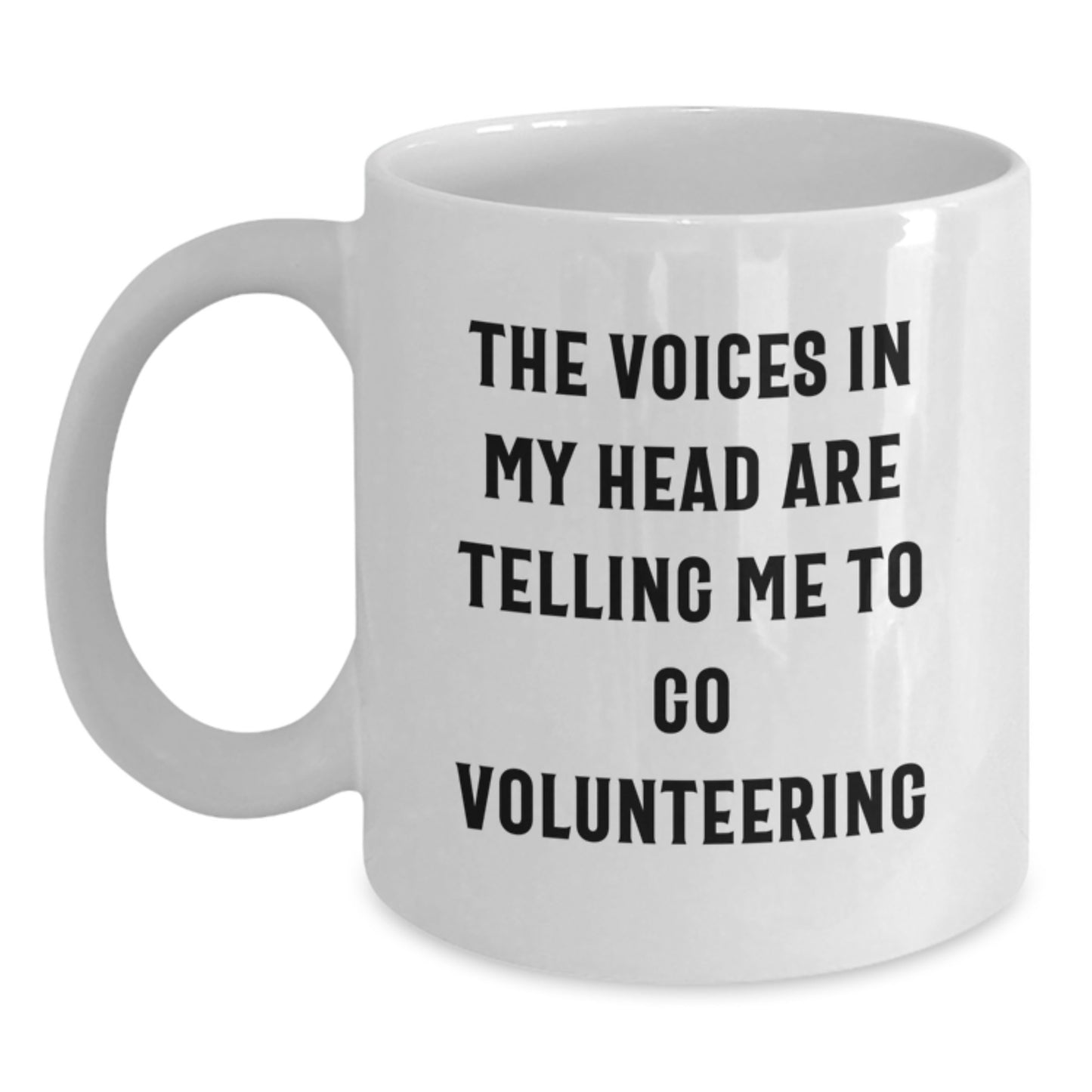 Funny Volunteering White Coffee Mug Gifts from Friends for Volunteering Enthusiasts Birthday Unique Presents - Main