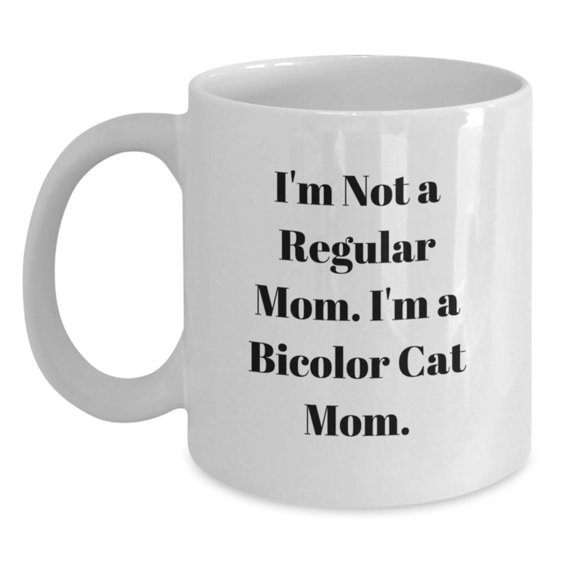 Funny Bicolor Cat White Coffee Mug Gifts from Mom for Bicolor Cat Lovers this Christmas Unique - Main