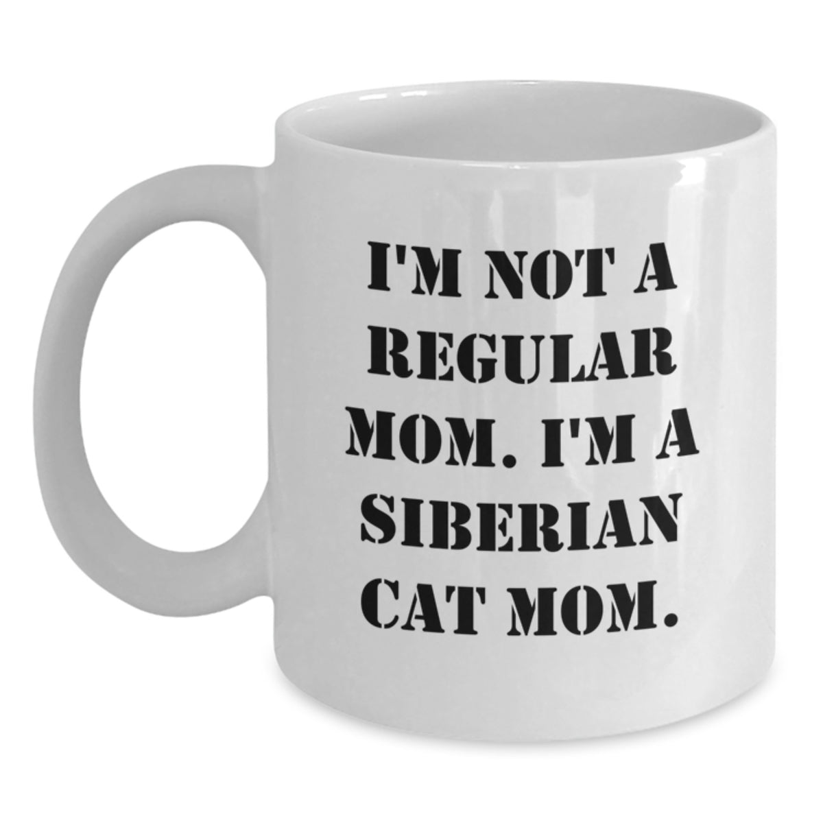 Siberian Cat Mom Funny Christmas Unique Gifts from Friends and Family, Funny White Coffee Mug for Siberian Cat Lovers, Christmas Unique Presents - Main