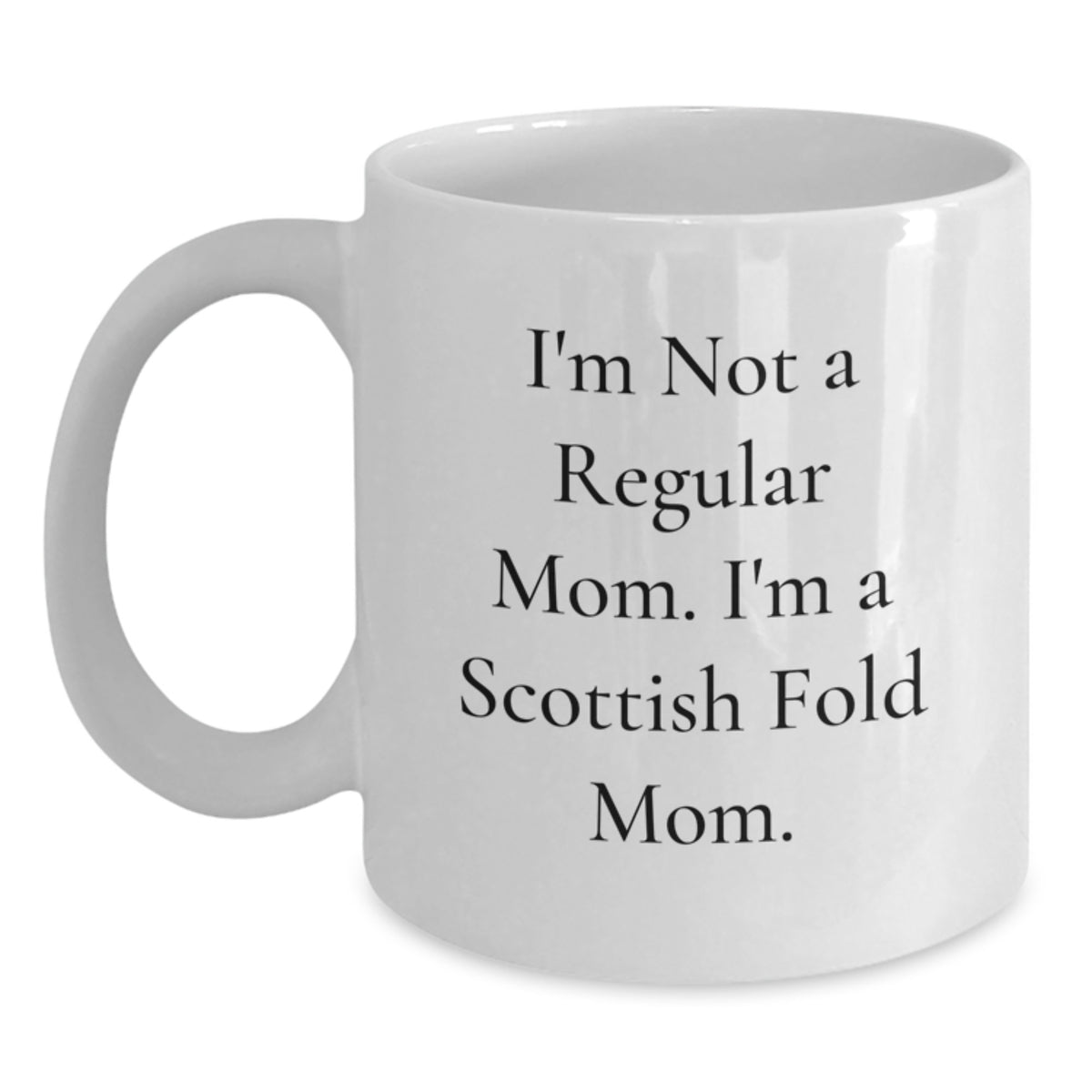 Funny Scottish Fold Cat Gifts for Mom Scottish Fold Cat Lovers White Coffee Mug Christmas Unique Presents - Main
