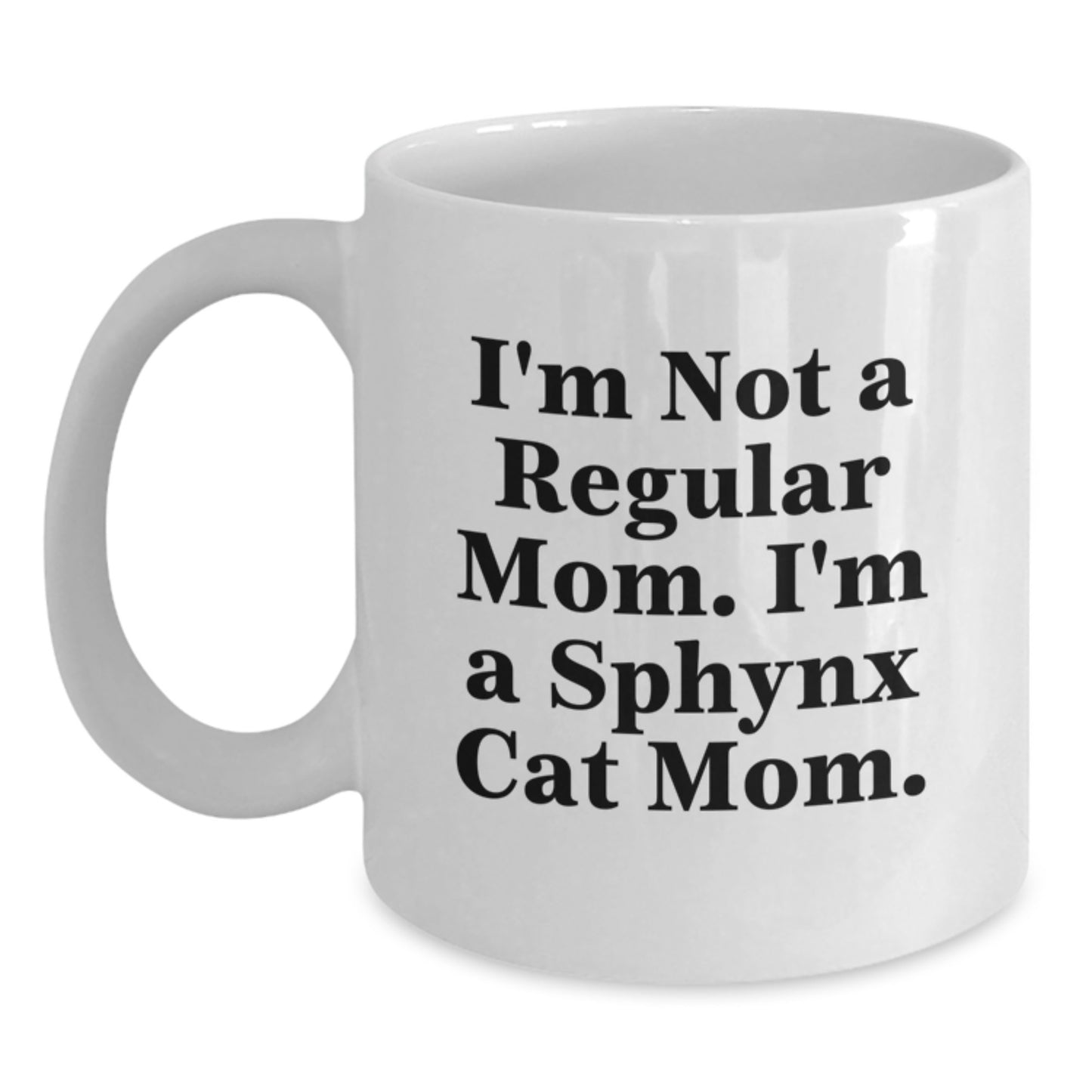 Sphynx Cat Mom Gifts for Graduation, Funny White Coffee Mug for Sphynx Cat Enthusiasts from Friends and Family - Main
