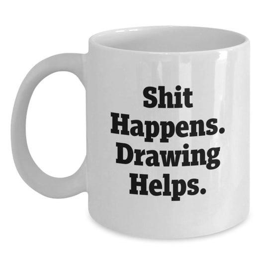 Funny Drawing Mugs for Drawing Lovers Gifts from Friends and Family on Valentine's - Main