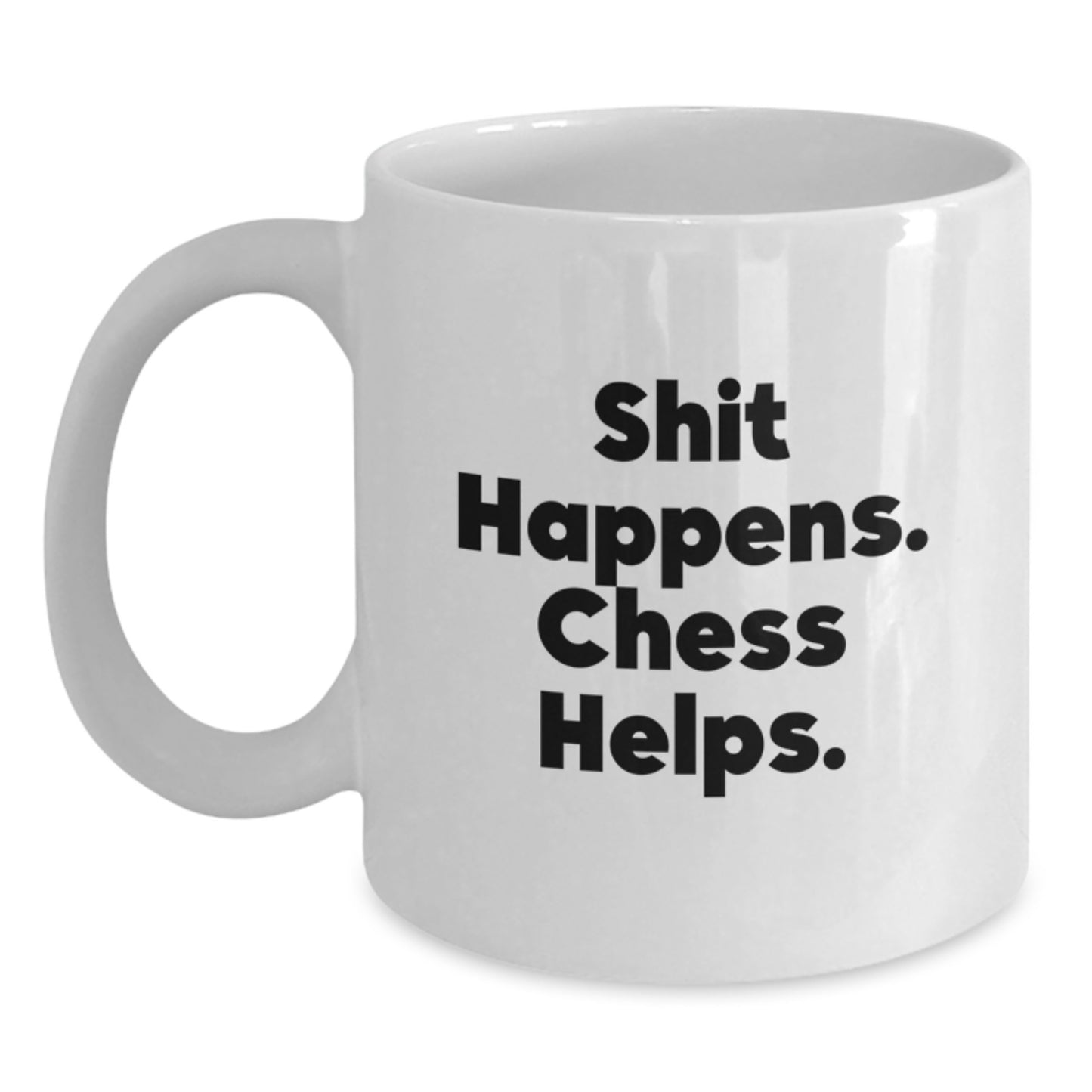 Funny Chess Inspired White Coffee Mugs for Chess Enthusiasts Gifts from Friends and Family to Graduation Unique Gifts for Chess Lovers - Main