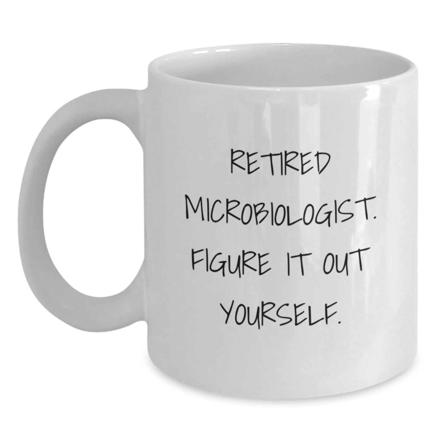 Funny Microbiologist Gifts for Men, White Coffee Mugs from Friends, Best Christmas Unique Gifts for Him - Main