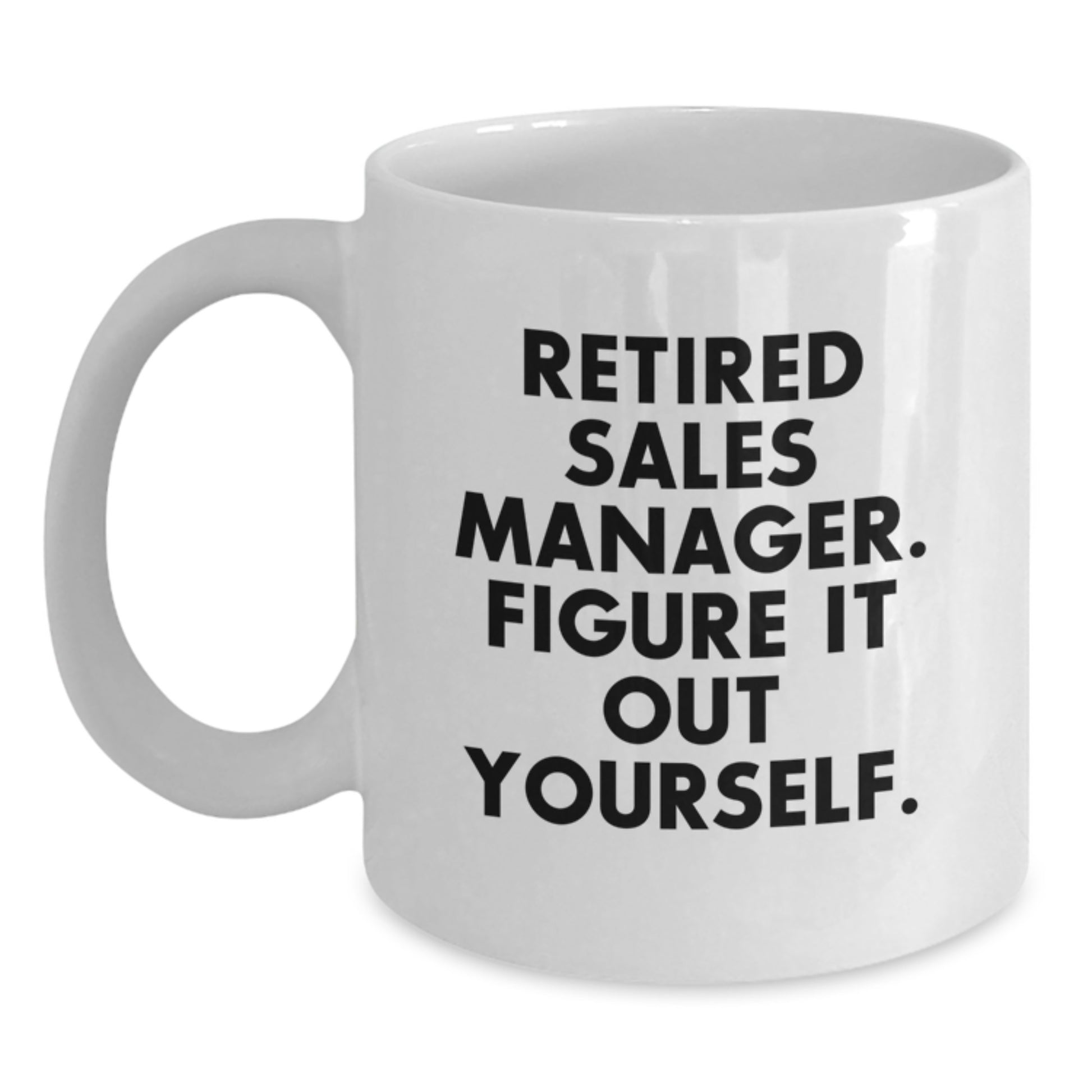 Premium Ceramic Retired Sales Manager Keepsake Mug for Him Birthday Gift - Main