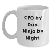 Load image into Gallery viewer, CFO Gifts from Men, Funny Quote White Coffee Mug, Valentine's Unique Gifts for CFO - Main
