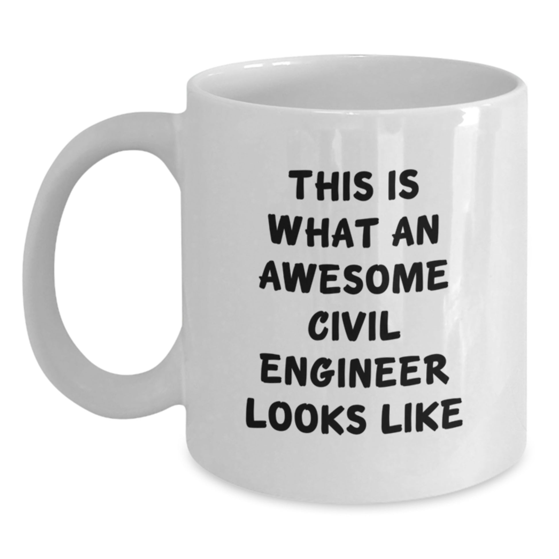 Civil Engineer Keepsake Mug for Him – White 11oz Graduation Gift - Main