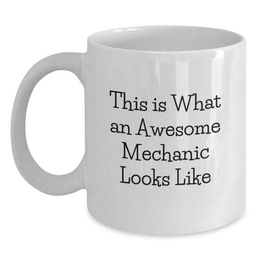 Mechanic Keepsake Premium White Coffee Mug for Him Graduation Gift - Main