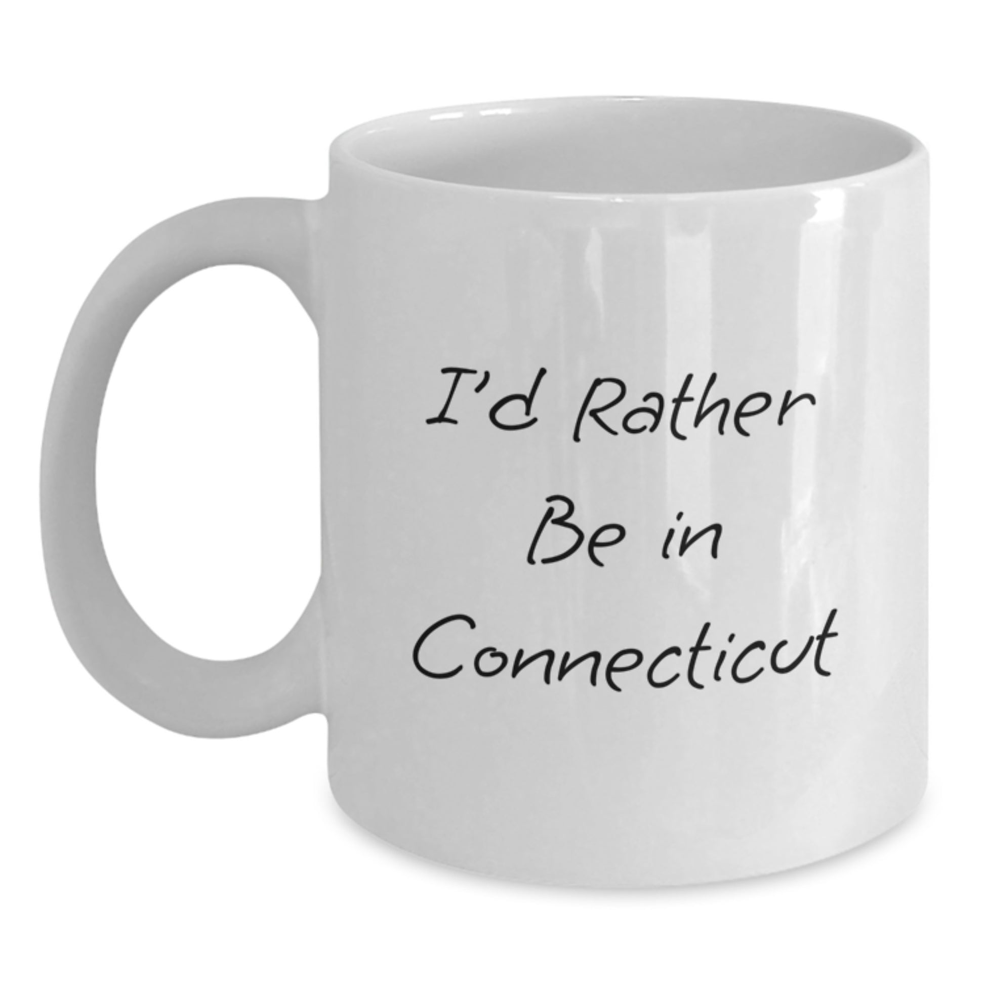 Connecticut Keepsake Mug for Him White 15oz Ceramic Birthday Gift - Main