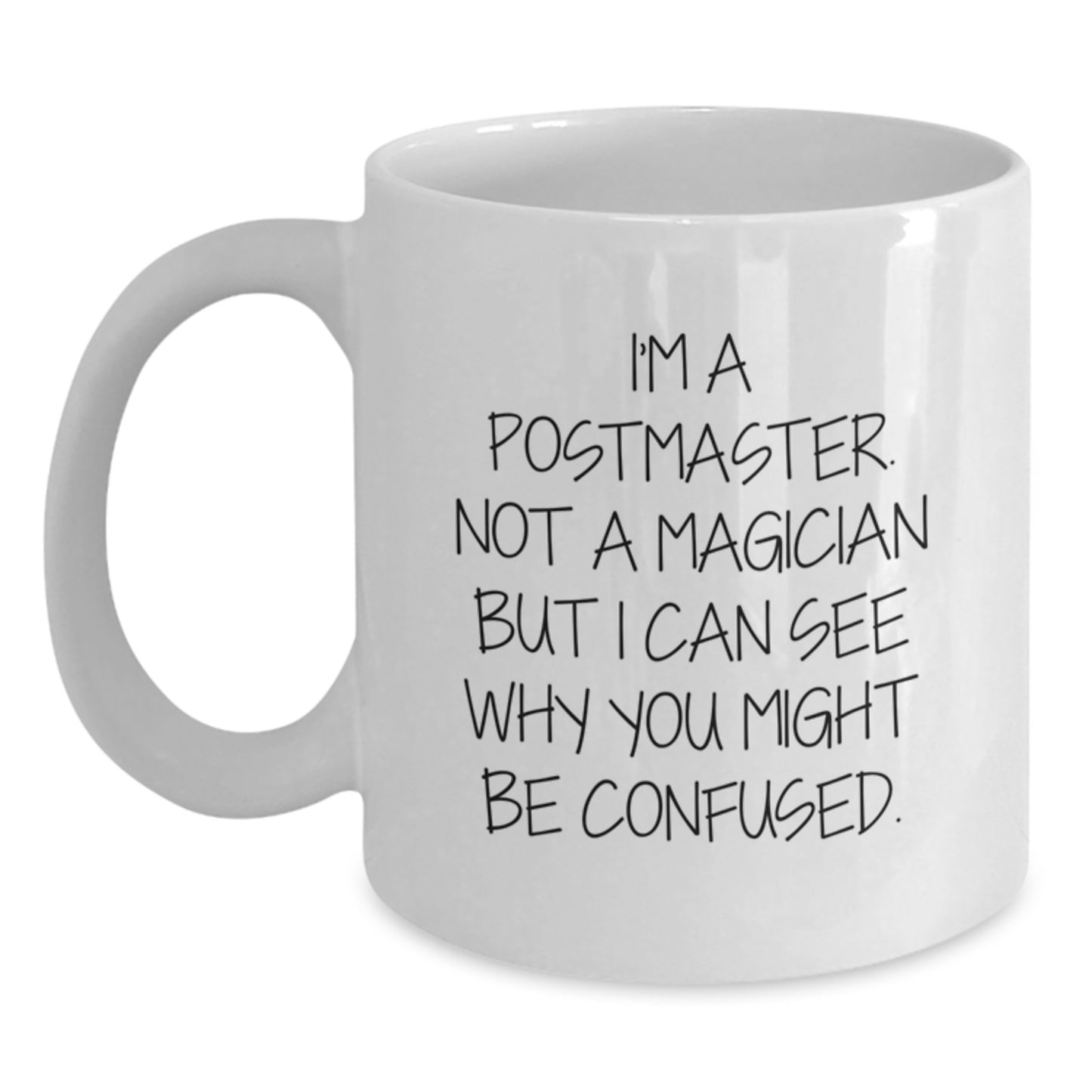 Postmaster Keepsake Ceramic 11oz White Coffee Mug for Him Birthday Gift - Main
