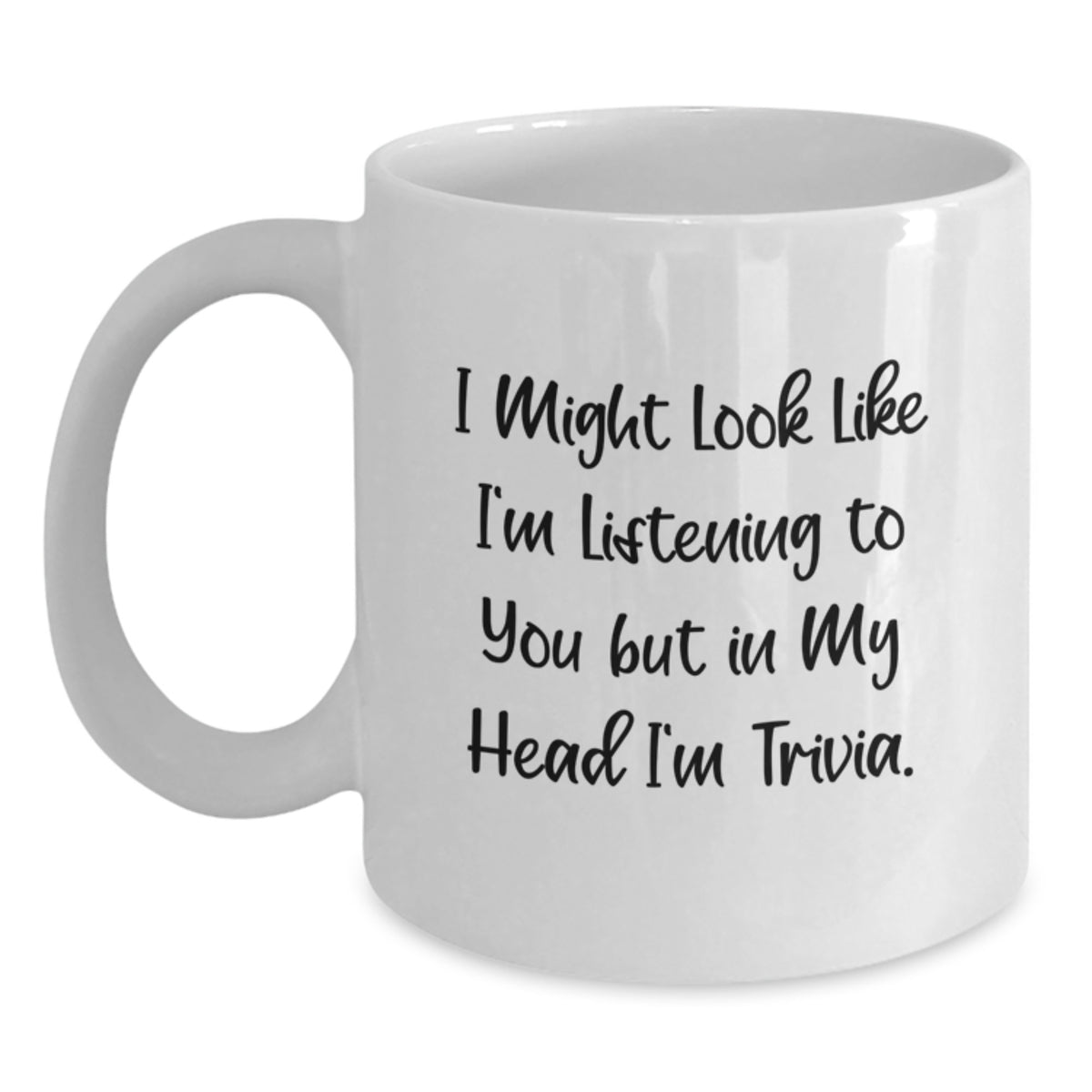 Trivia Enthusiast Funny Gifts, White Coffee Mug for Friends, Coworkers, Family, Birthday Unique Gifts from Men - Main