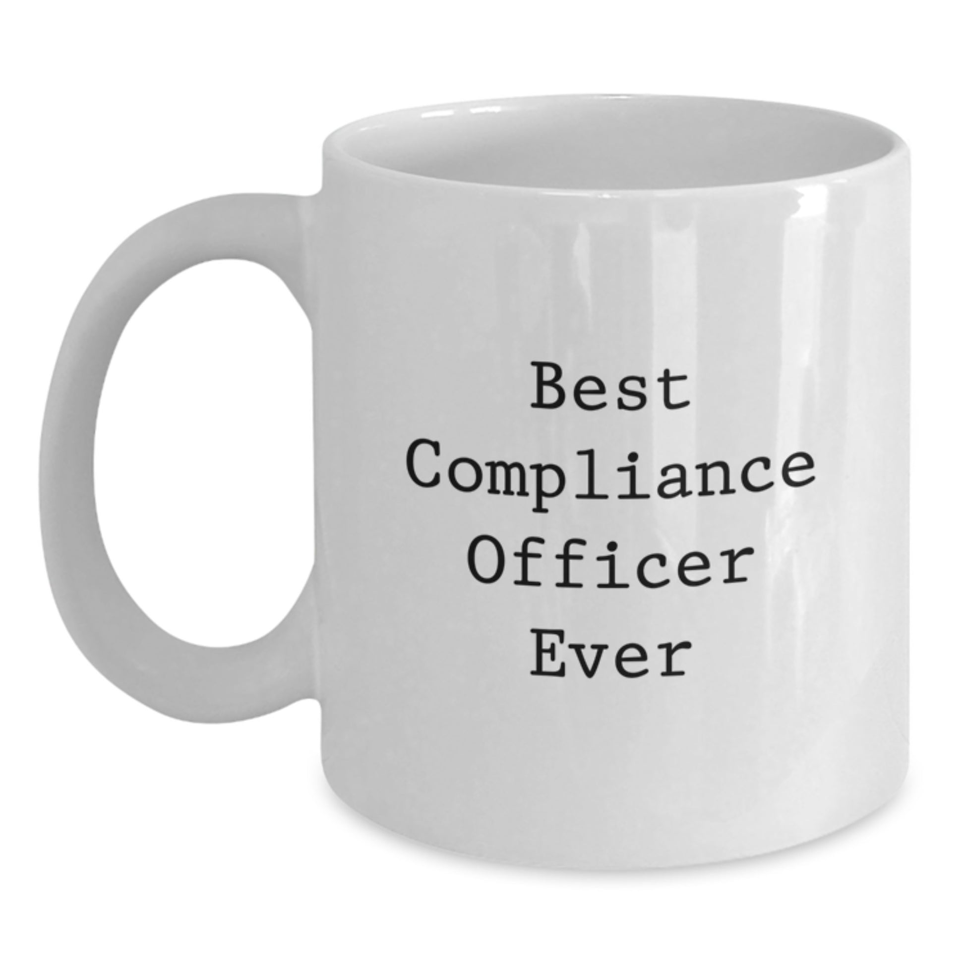 Birthday Gift for Her Compliance Officer White Coffee Mug Present - Main