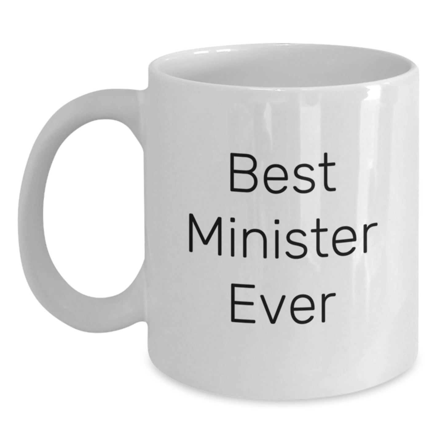 Minister Keepsake White Coffee Mug for Him Birthday Gift Best Minister - Main