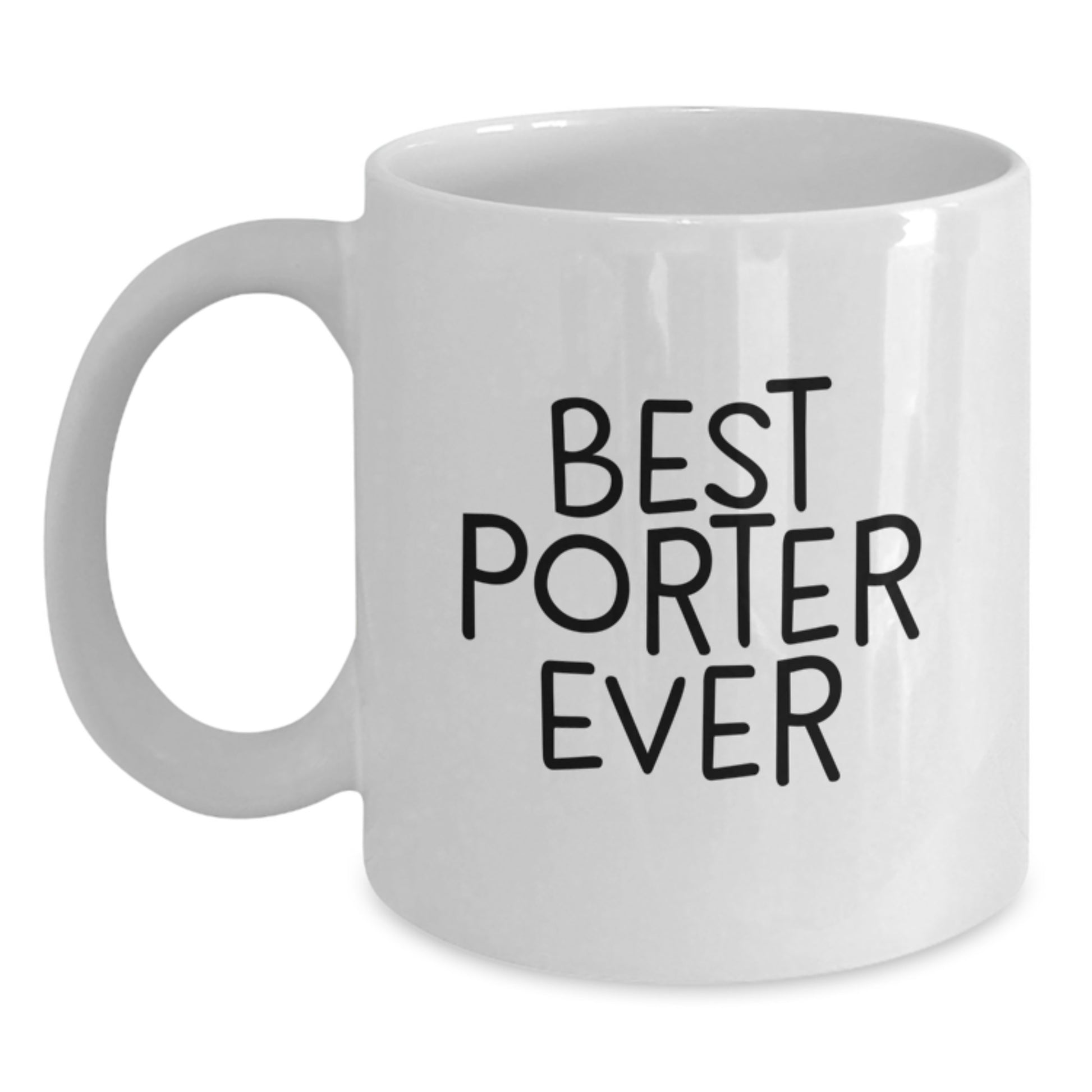 Porter Keepsake White Ceramic Coffee Mug for Him Birthday Gift - Main