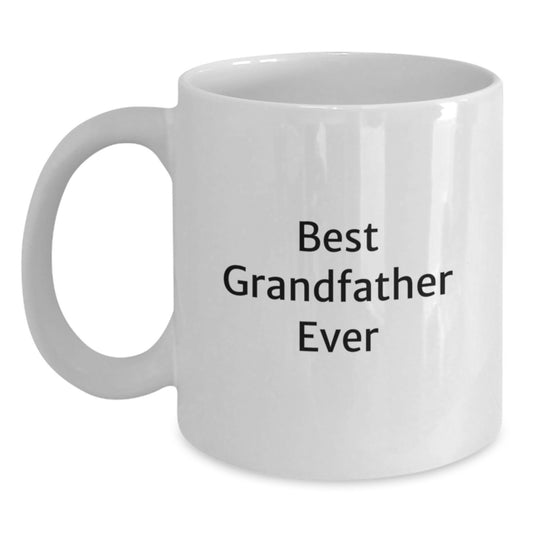 Grandfather Keepsake White Coffee Mug for Him Birthday Gift Ceramic - Main