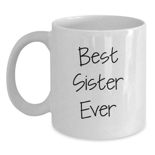 Sister Keepsake White Coffee Mug Birthday Gift - Main