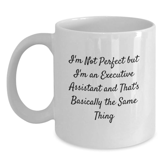 Birthday Gift for Her Executive Assistant White Coffee Mug Present - Main