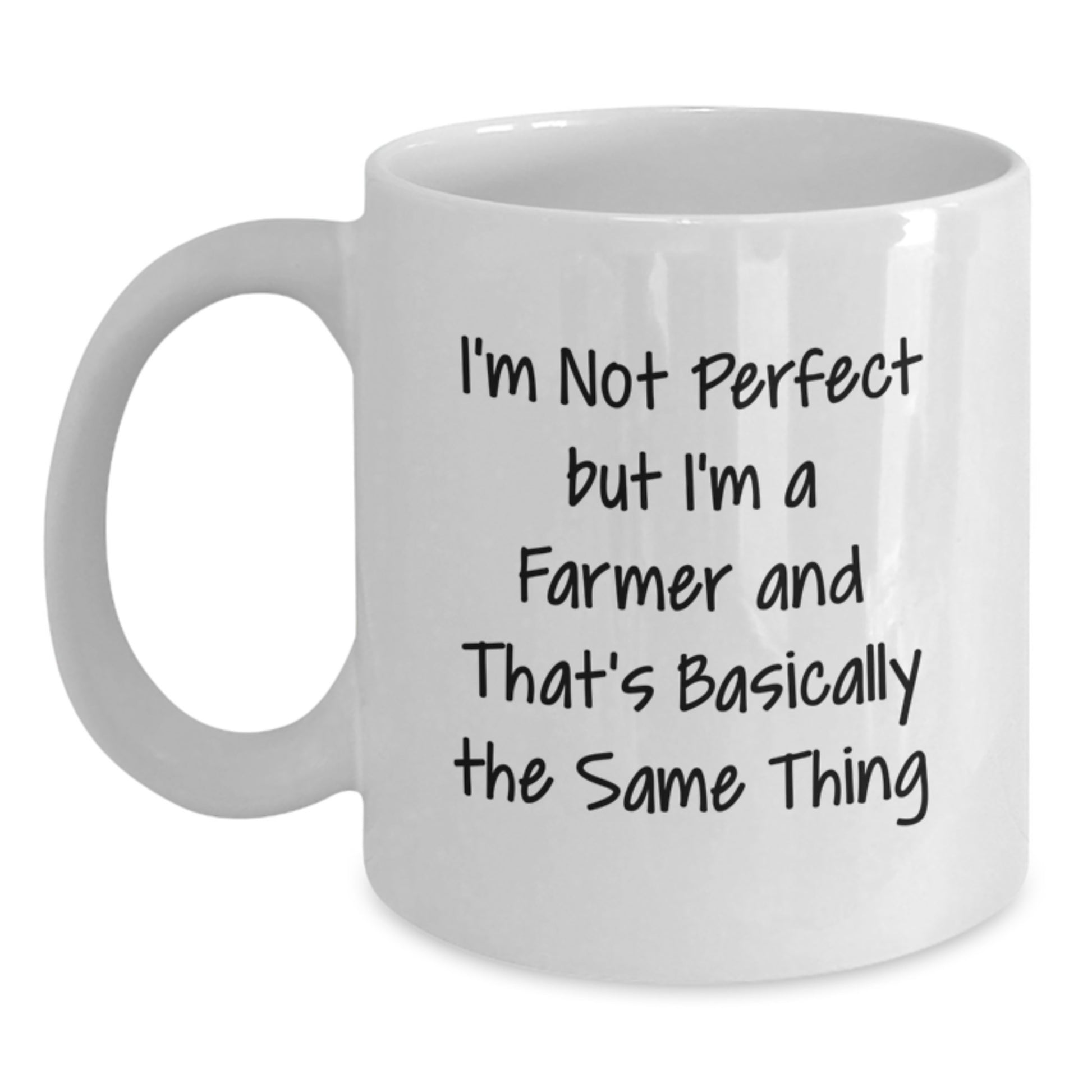 Farmers Keepsake White Ceramic Coffee Mug for Him 11oz Birthday Gift - Main
