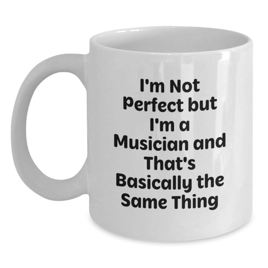 Musician Keepsake White Coffee Mug Birthday Gift for Him - Main