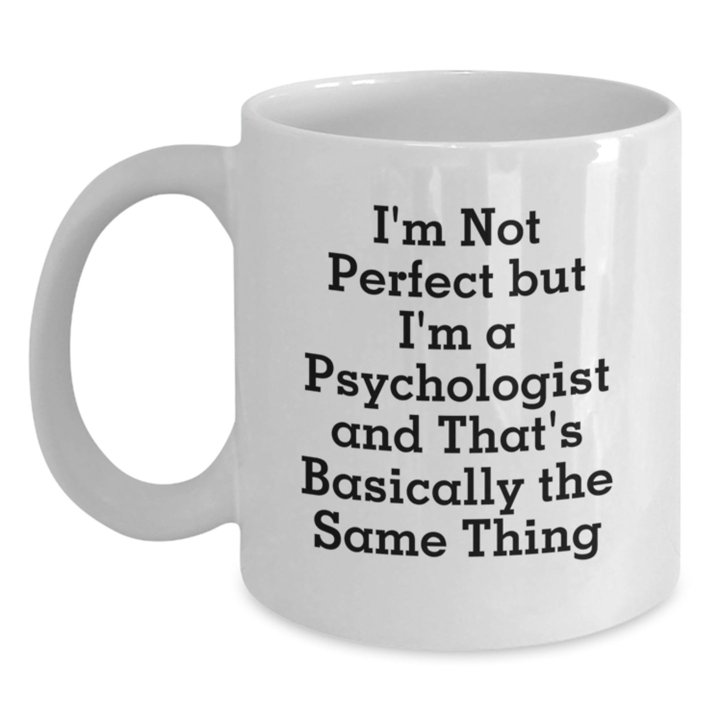 Psychologist Keepsake White Coffee Mug for Him Birthday Gift - Main