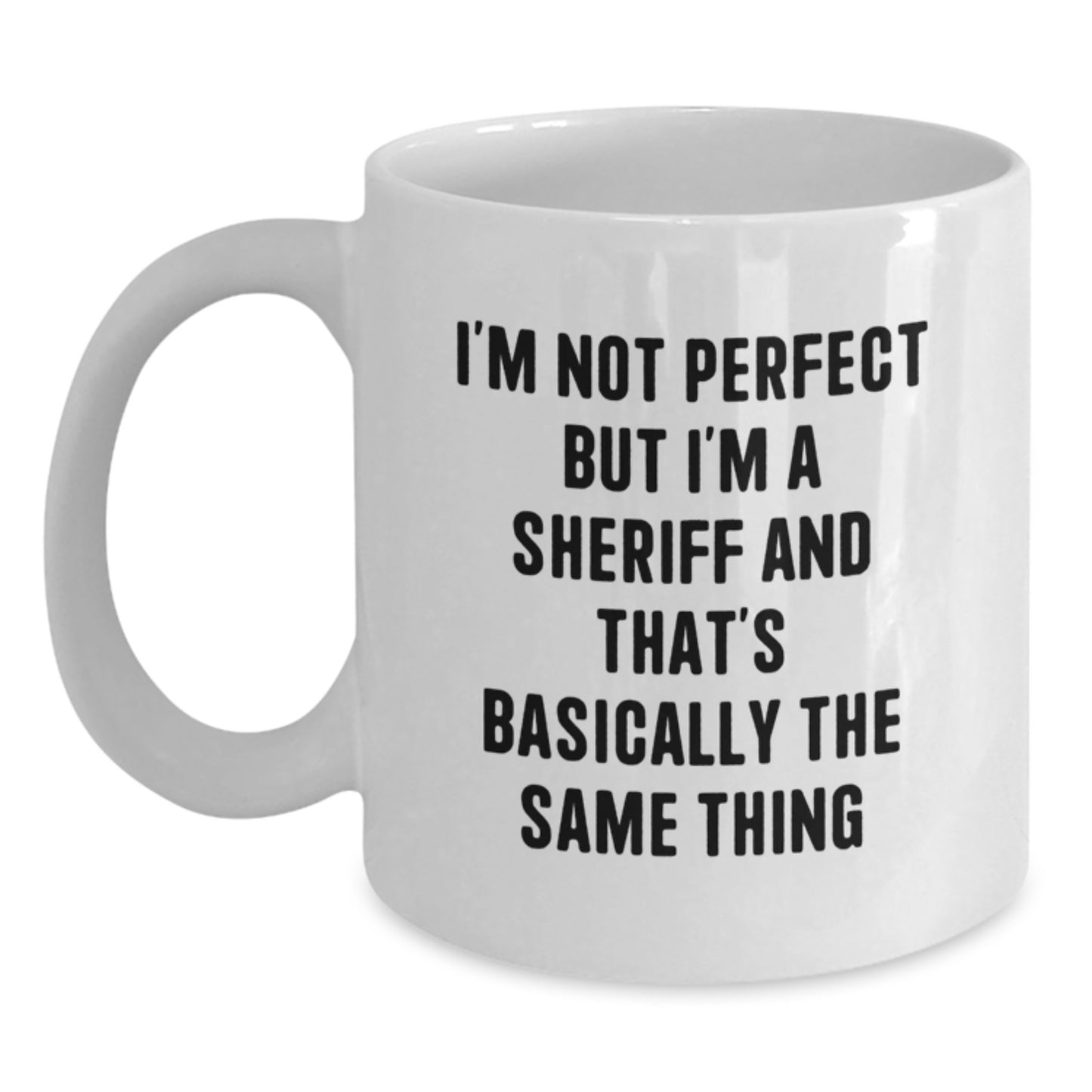 Sheriff Keepsake Mug for Him Birthday Gift Ceramic 11oz Microwave Safe - Main