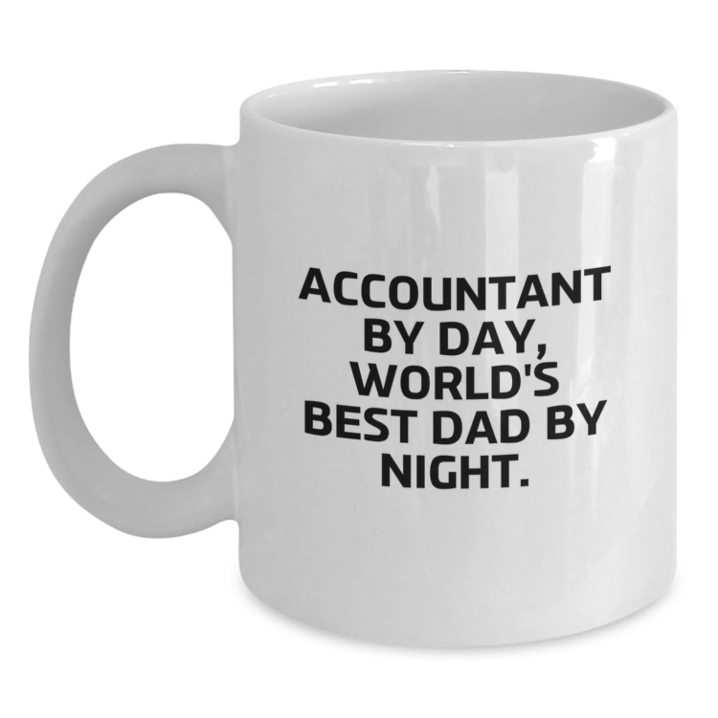 Birthday Gift for Accountant By Day, World's Best Dad By Night. Coffee - Main