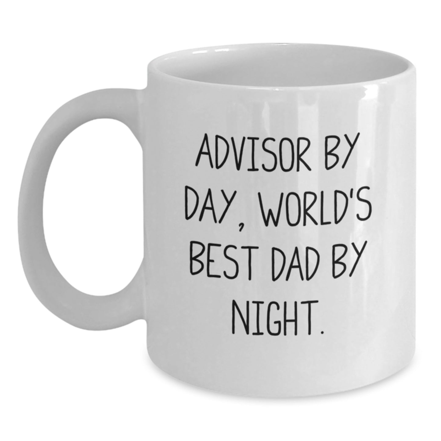 Humorous Advisor White Coffee Mug for Friends Novelty Birthday Gift - Main