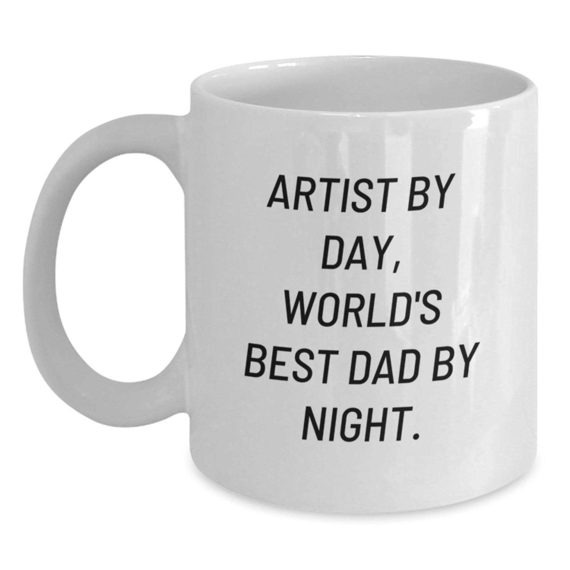 Birthday Gift for Her Artist White Coffee Mug Present - Main