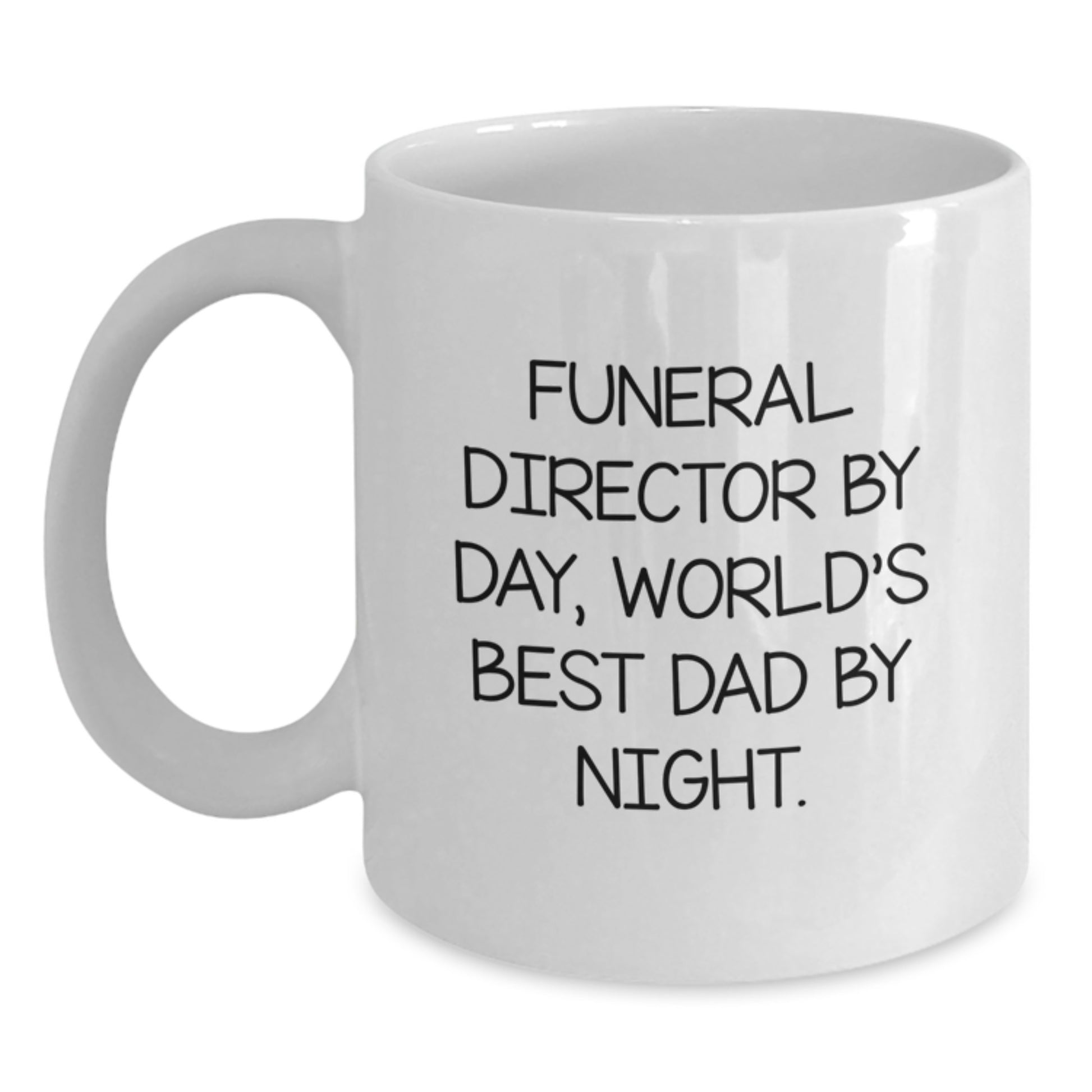 Funeral Director White Ceramic Coffee Mug Keepsake Birthday Gift for Him - Main