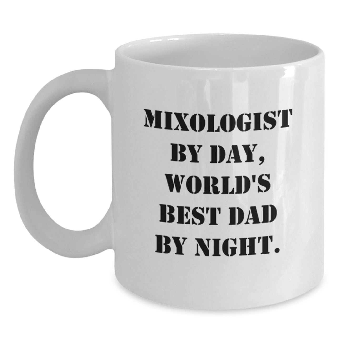 Mixologist Keepsake Mug for Him Birthday Gift - 11oz Ceramic White - Main