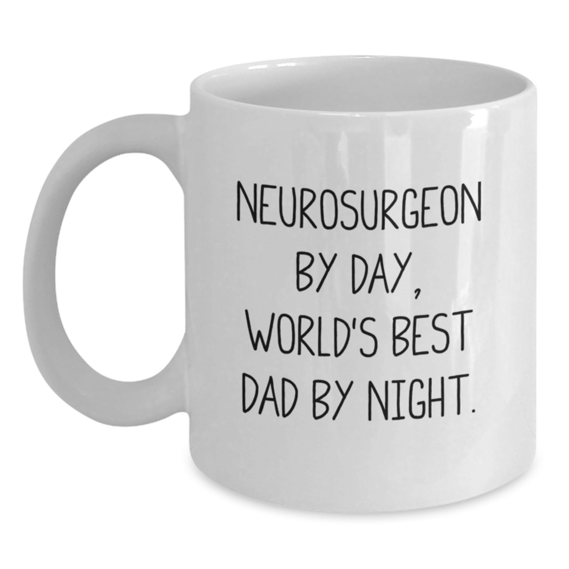 11oz White Mug for a Companion – Neurosurgeon By Day, Dad By Night Gift - Main