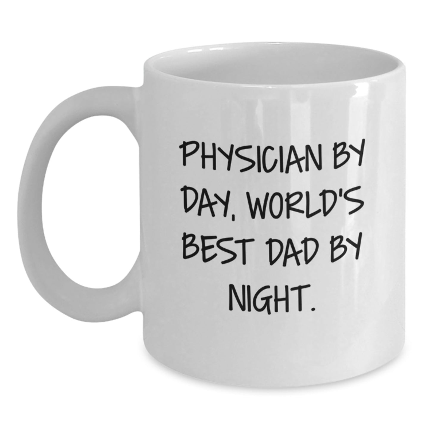 Birthday Gift for Her Physician By Day, World's Best Dad By Night Mug - Main