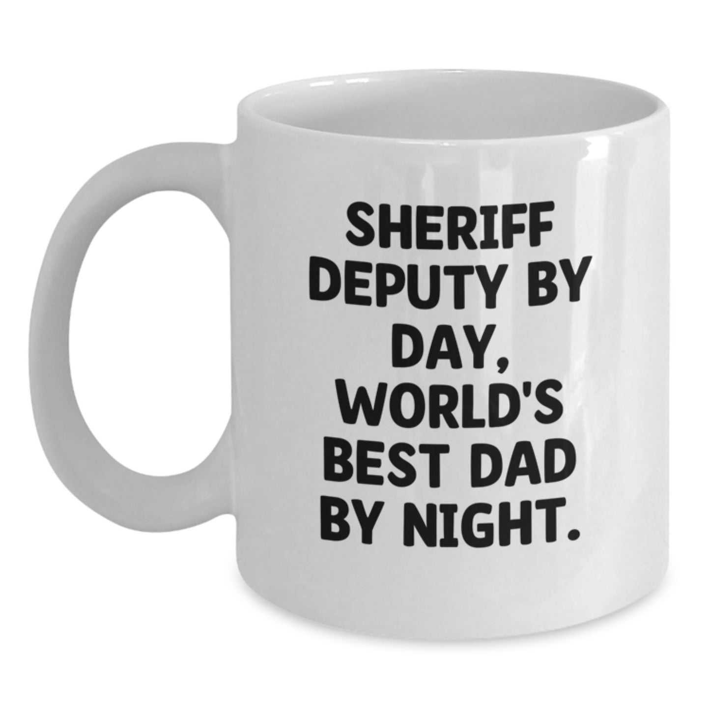 Sheriff Deputy White Coffee Mug Keepsake Birthday Gift for Him - Main