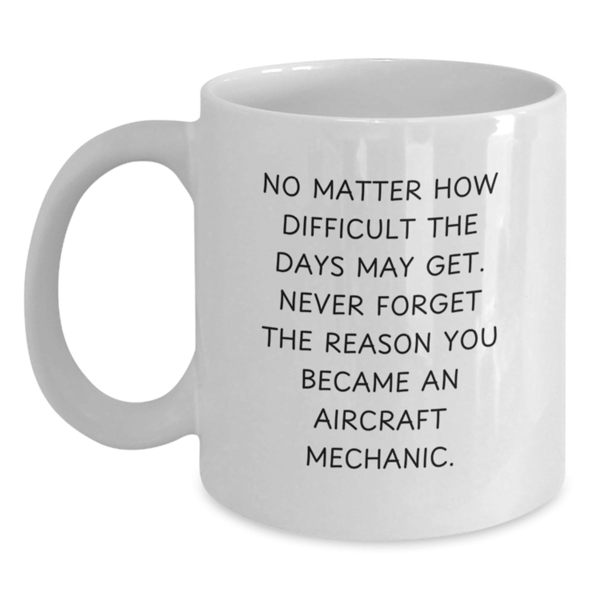 Inspirational Gifts from Friends for Aircraft Mechanic White Coffee Mugs, Christmas Unique Ideas for Men, Women, Family, Coworkers - Main