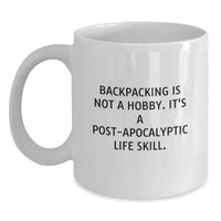 Load image into Gallery viewer, Funny Backpacking Quotes Gifts from Men for Women White Coffee Mug - Perfect for Valentine's Unique Gifts - Main
