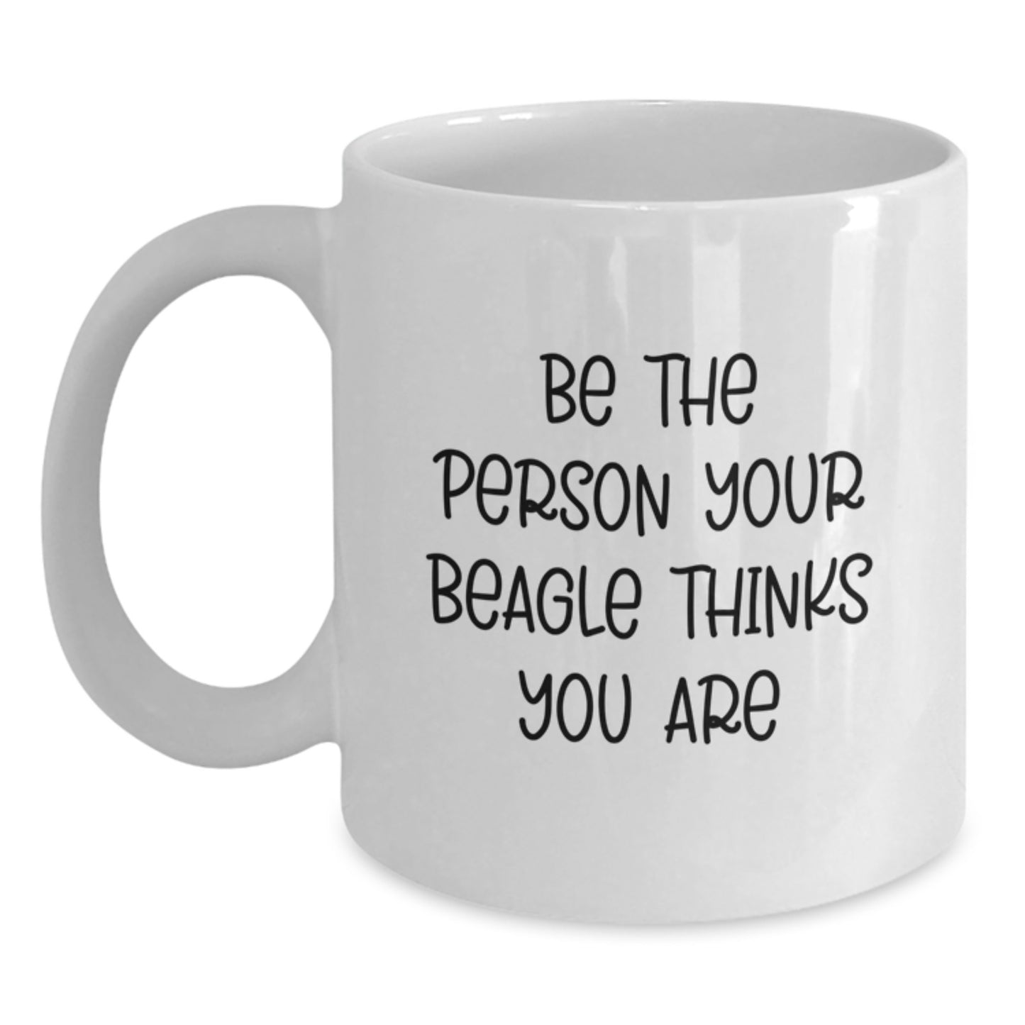 Funny Beagle Dog Gifts from Friends for Birthday Unique Gift Ideas White Coffee Mug - Main