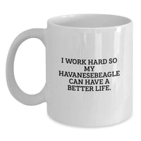 Load image into Gallery viewer, Havanese Dog Lover's Funny White Coffee Mug Gifts from Friends, Family, or Coworkers for Birthday Unique Gifts - Main
