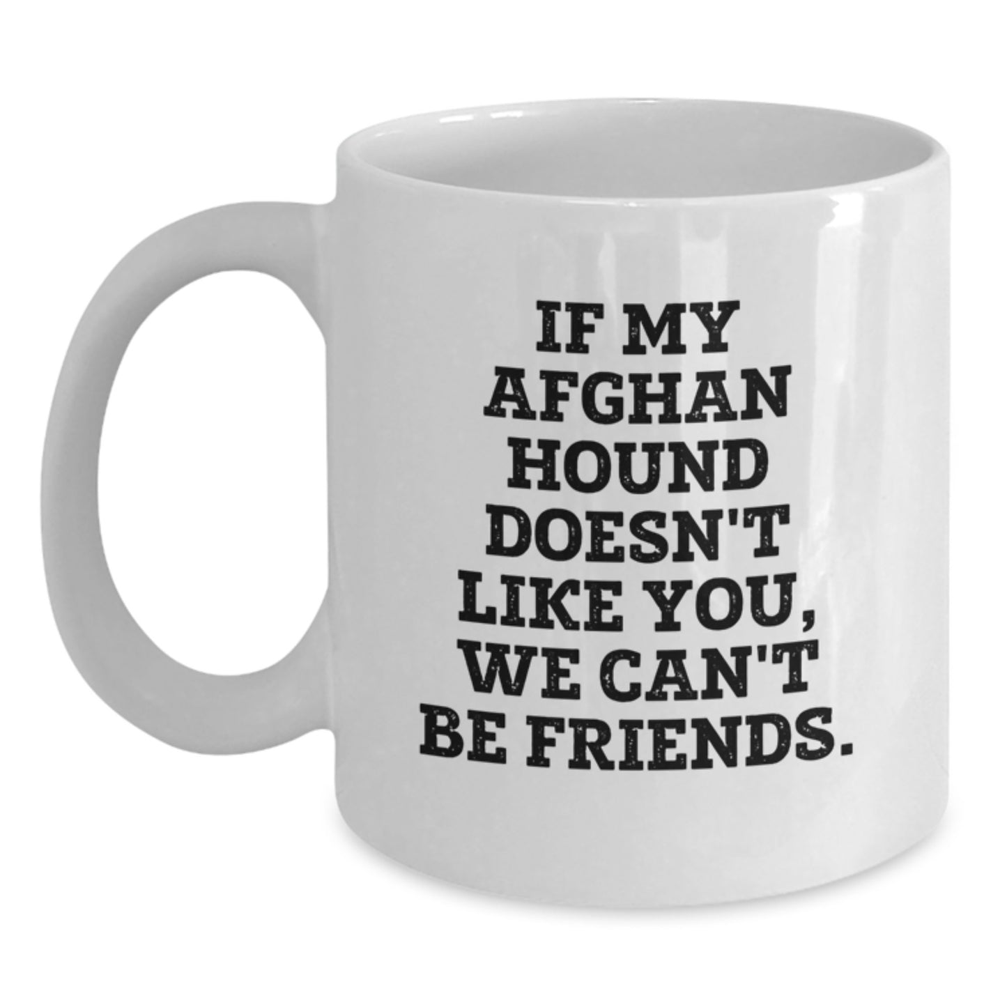 Funny Afghan Hound Dog Gifts from Men, Gifts for Afghan Hound Dog Lovers, White Coffee Mug, Birthday Unique Presents - Main