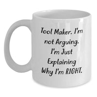 Load image into Gallery viewer, Funny Tool Maker Gifts from Friends - Tool Maker White Coffee Mug for Birthday - Main
