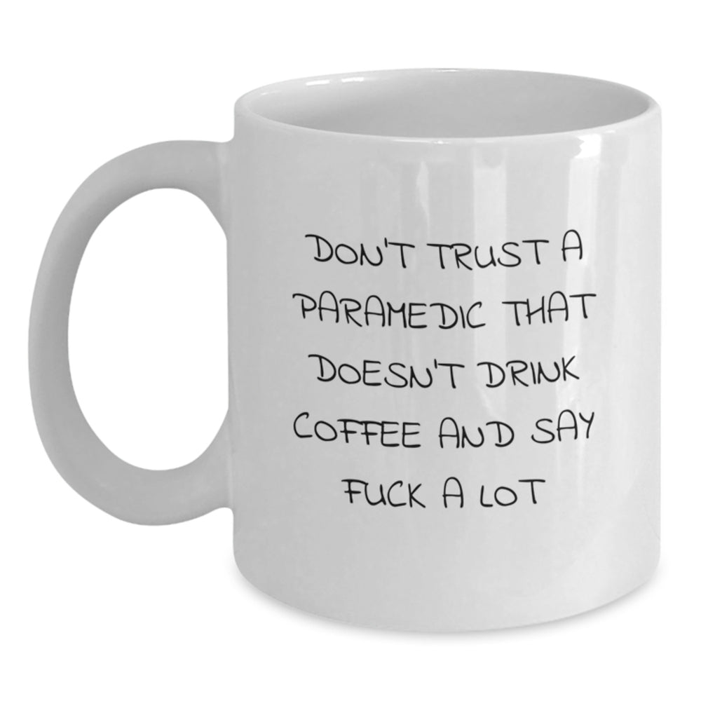 Funny Rescue Worker Gifts: White Coffee Mug, Rescue Worker Humor, Birthday Unique Gifts from Men to Friends, Gifts for Rescue Worker - Main