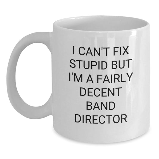 Funny Band Director White Coffee Mugs Gifts from Family for Christmas Unique - Main