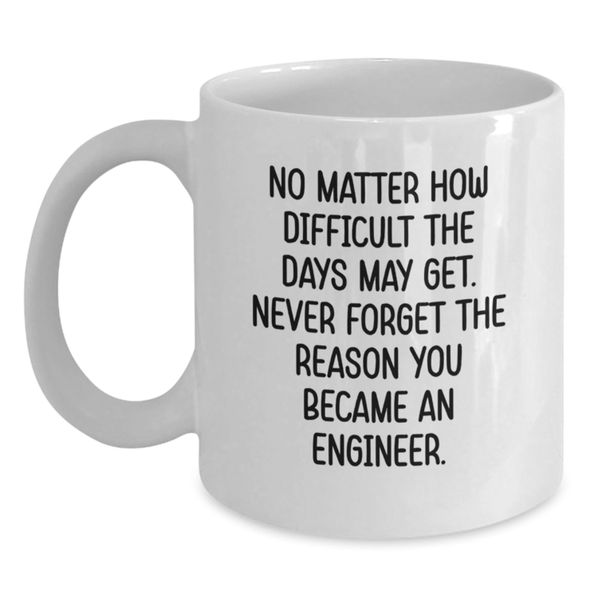 Engineer White Coffee Mug - Funny Inspirational Gifts from Men to Engineer Friends and Family for Christmas - Main