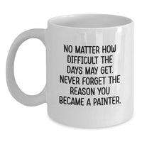 Load image into Gallery viewer, Funny Painter Inspired White Coffee Mug Gifts from Friends for Painter Men, Unique Christmas Unique Gifts for Painter Friends - Main
