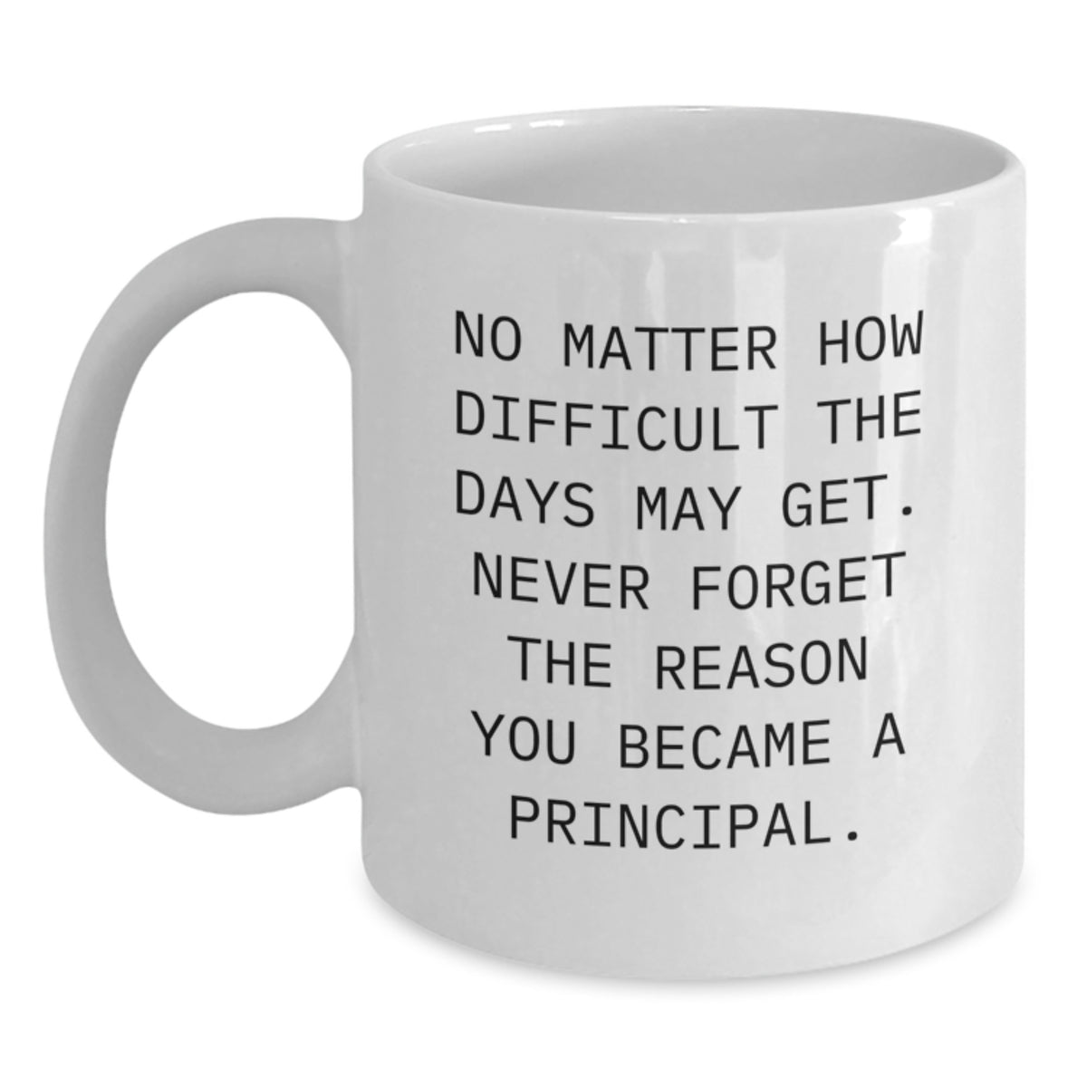 Funny Principal White Coffee Mug Gifts for Principal - Unique Christmas Unique Gifts from Friends and Family - White 11oz/15oz Ceramic Mug - Main